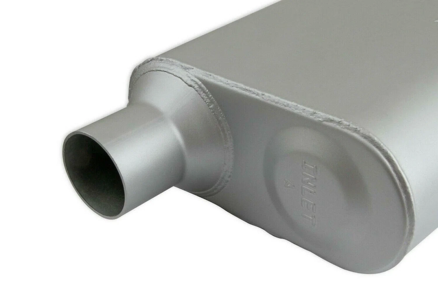 Flowmonster 2-Chamber Muffler 42443-FM 2.25 Offset Inlet_2.25 Offset Outlet